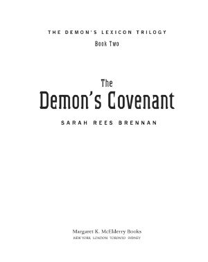 [The Demon's Lexicon 02] • The Demon's Covenant